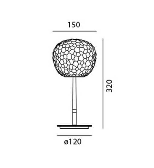 Lámpara Mesa Original Artemide Meteorite 15 Tavolo - Imagen 4