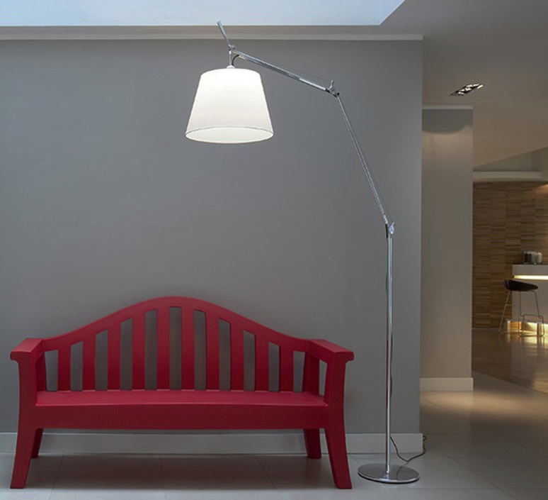 Lampara De Pie Original Artemide Tolomeo Mega Terra Aluminio - Imagen 5