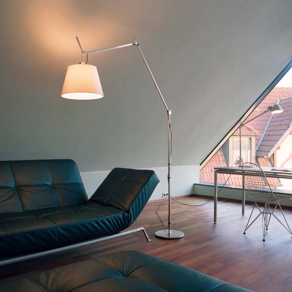 Lampara De Pie Original Artemide Tolomeo Mega Terra Aluminio - Imagen 6