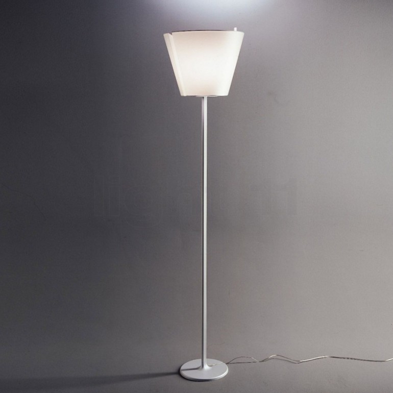 Lámpara De Pie Original Artemide Melampo Terra Gris - Imagen 2
