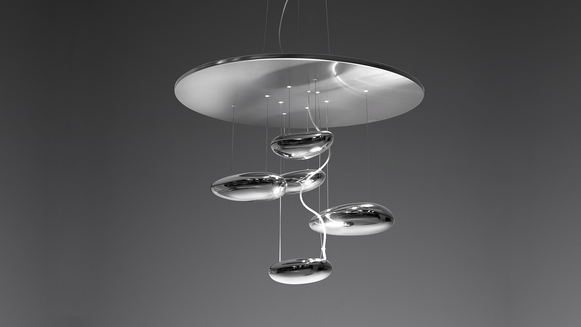 Lámpara Original Artemide Mercury Mini Suspensión Led Dimm - Imagen 2