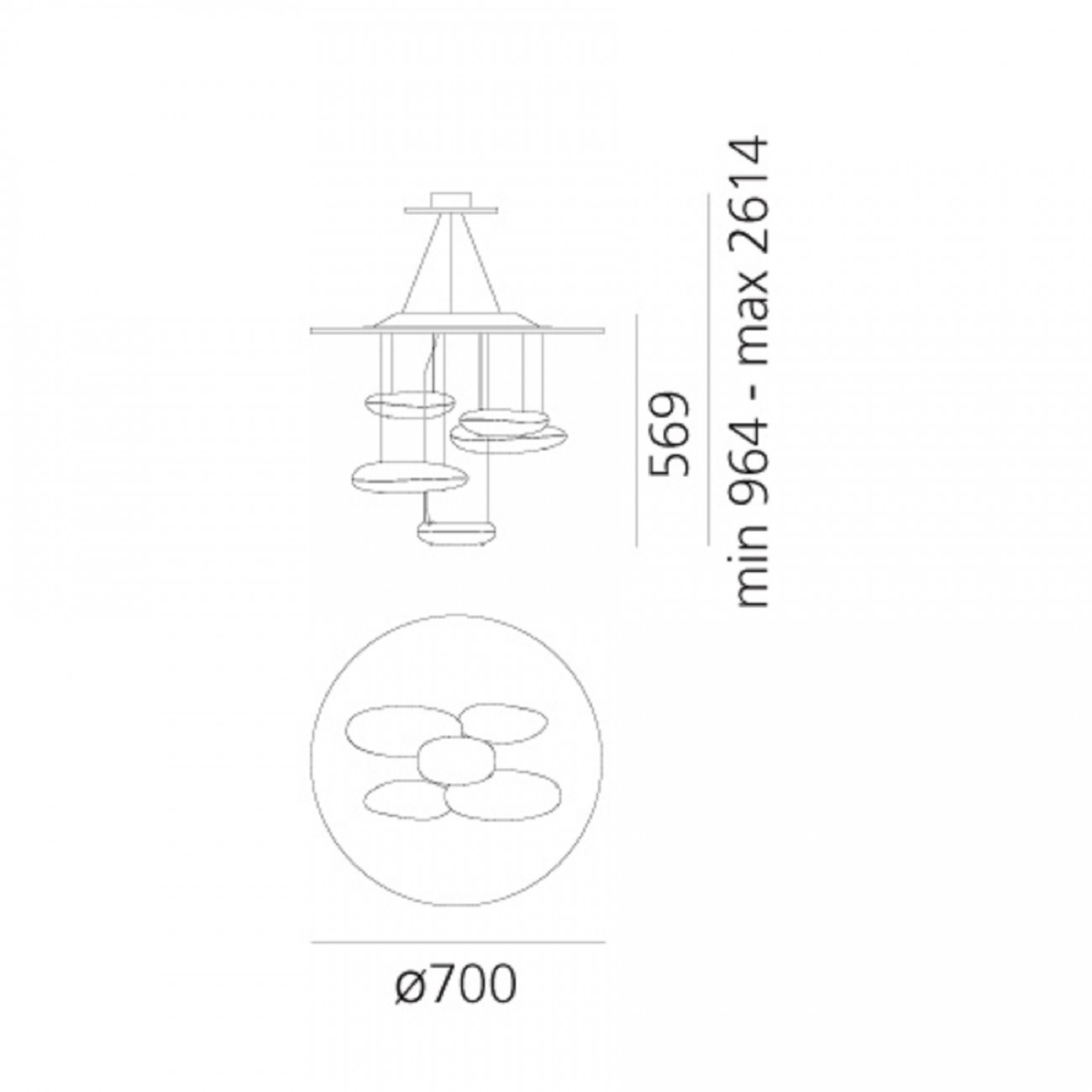 Lámpara Original Artemide Mercury Mini Suspensión Led Dimm - Imagen 4