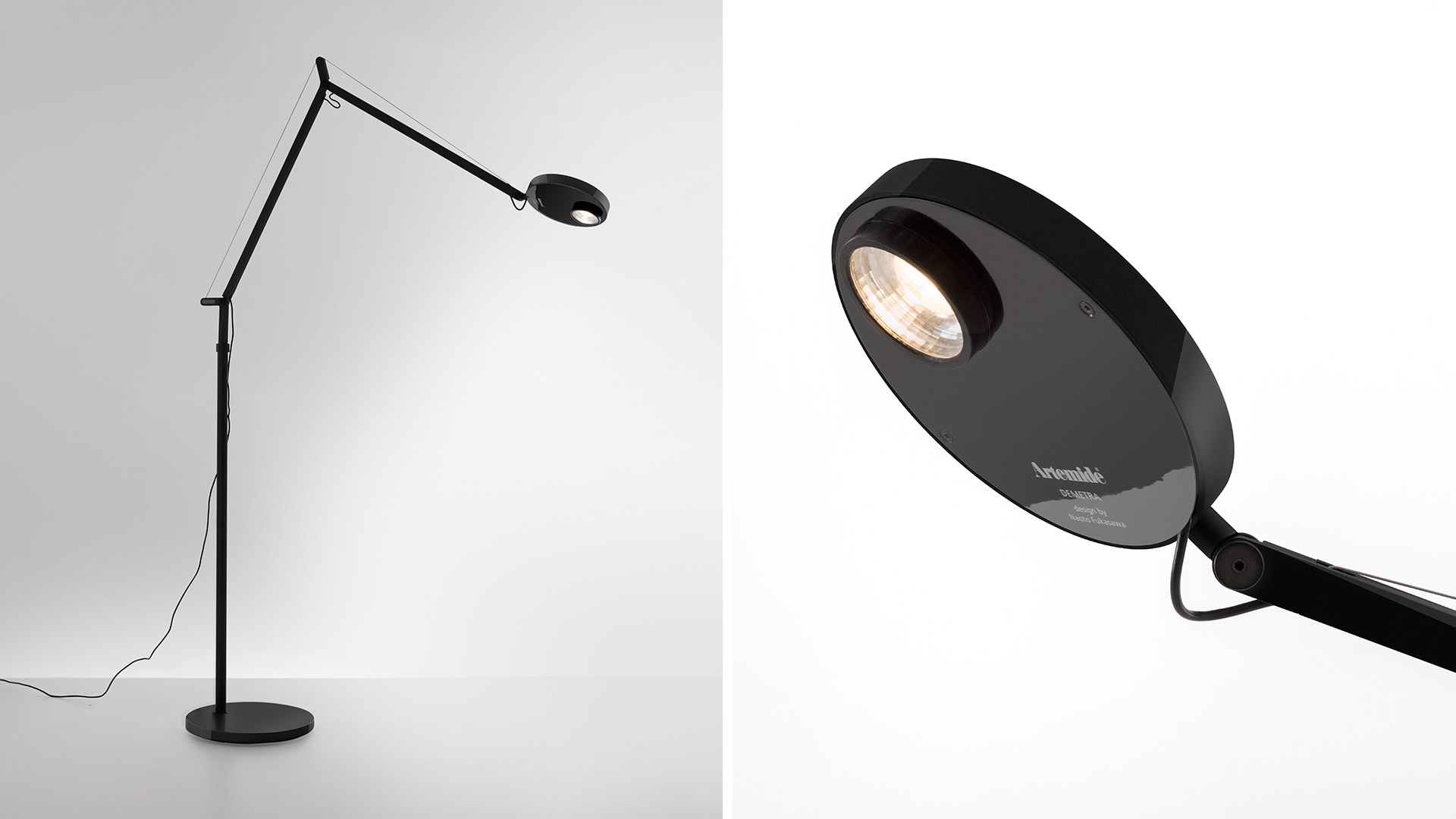 Lámpara De Pie Original Artemide Demetra Terra Lettura Led Profesional con sensor de Movimiento. - Imagen 6