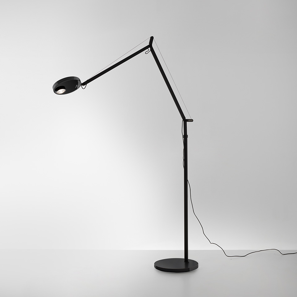 Lámpara De Pie Original Artemide Demetra Terra Lettura Led Profesional con sensor de Movimiento. - Imagen 3